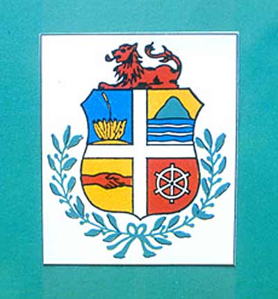 Aruba Coat of Arms Aloe represents the wealth of the island.