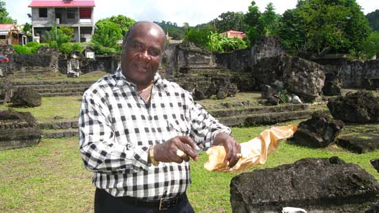 Tour driver Henri in Martinique.